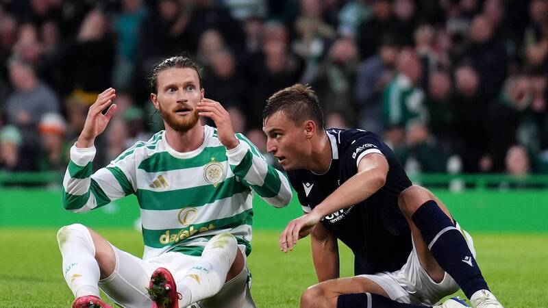 Kasper Hogh admits he needs ‘shooting practice’ as Chris Sutton issues verdict on Celtic debut