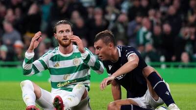 Kasper Hogh admits he needs ‘shooting practice’ as Chris Sutton issues verdict on Celtic debut
