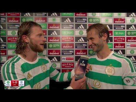 FANTASTIC Kasper Hogh & Benjamin Nygren Post Match Interview | Celtic 1-0 Dundee