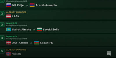 Play-off Round Flight Information Play-off Round Flight Information