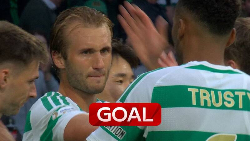 ‘Perfect ball’ | Nygren nods Celtic in front from superb delivery from Tierney