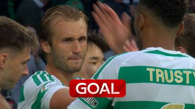 ‘Perfect ball’ | Nygren nods Celtic in front from superb delivery from Tierney