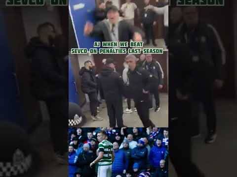 Alistair Johnston Getting the Celebrations Going! When Celtic Won on Penalties at Ibrox #Celtic