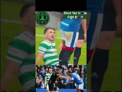 Shut Yer H🕳Le F@T Boy 🤣🤣 Greg Taylor to Alfredo Morelos🤣