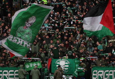 Green Brigade return to North Curve with protest banner