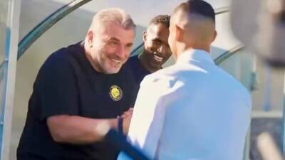 The moment ex-Celtic boss Ange Postecoglou first embraced Cristiano Ronaldo The moment ex-Celtic boss Ange Postecoglou first embraced Cristiano Ronaldo