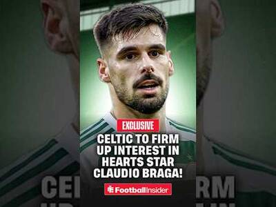 🚨 𝐄𝐗𝐂𝐋𝐔𝐒𝐈𝐕𝐄! Celtic are ready to 𝙨𝙩𝙚𝙥 𝙪𝙥 their interest in Hearts star Claudio Braga 🍀
