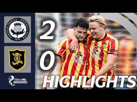 Partick Thistle 2-0 Livingston | HIGHLIGHTS | William Hill Championship