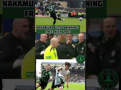 NAKAMURA SCORING THE GOAL TO WIN THE TITLE AT RUGBY PARK IN 2007 #NAKAMURA #celticfc NAKAMURA SCORING THE GOAL TO WIN THE TITLE AT RUGBY PARK IN 2007 #NAKAMURA #celticfc
