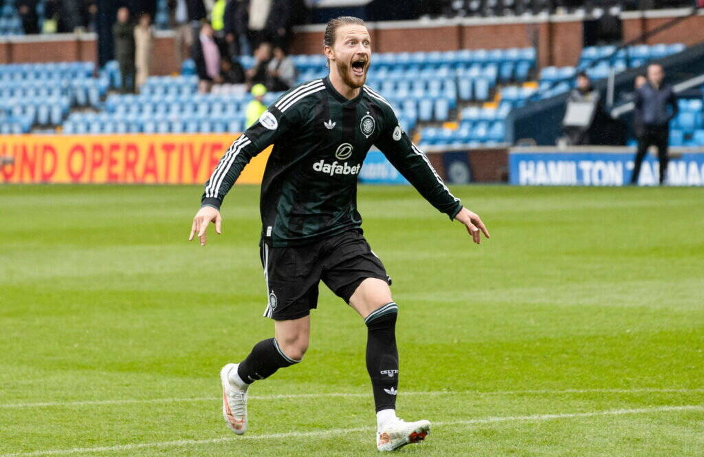 Watch as new Celtic hero Hogh becomes the dance master!