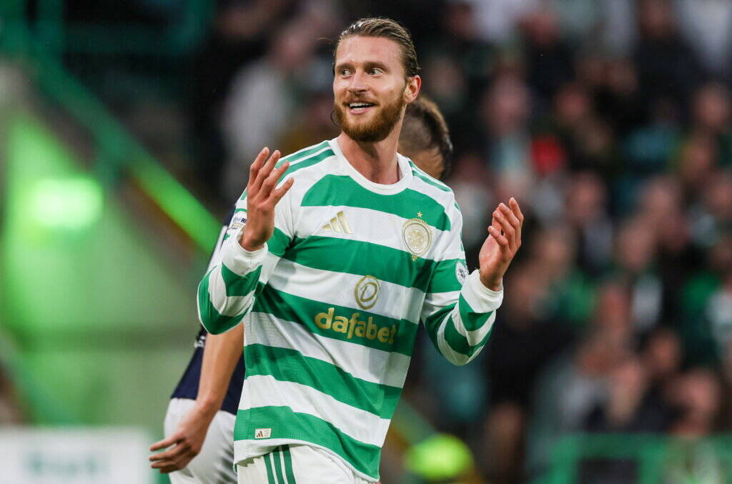 Kasper Høgh scores first Celtic goal after just one minute at Rugby Park