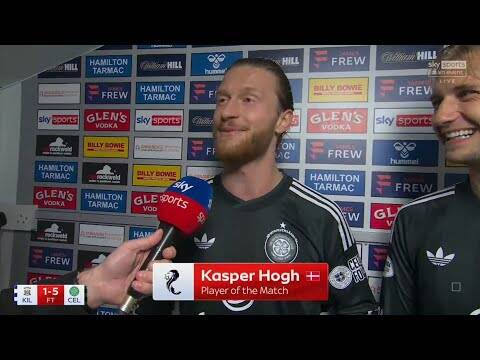 “Martin Will Feel Better Now” Brilliant Kasper Hogh Post Match Interview Kilmarnock 1-5 Celtic