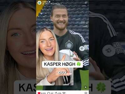 Kasper Høgh hat trick for Celtic v Kilmarnock #celticfc #kasperhøgh #celticfans #scottishfootball 🍀