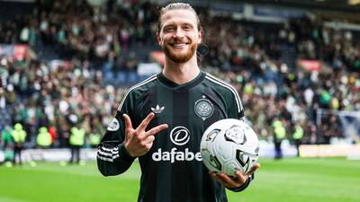 Hats off to Kasper with his first Celtic treble Hats off to Kasper with his first Celtic treble