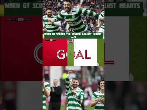 WHEN GREG TAYLOR SCORED THE WINNER AGAINST HEARTS IN THE ANGE TREBLE SEASON! #gregtaylor #CELTIC