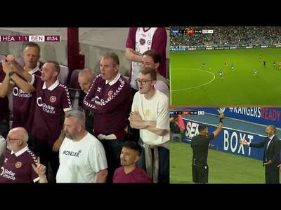 Hearts Fans SING CHEER UP Derek McInnes 😂 LOUDEST Rangers Fans BOOOO & EMBARRASSMENT Ever 😂