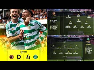 Extended Highlights | Celtic RUN RIOT | Dundee Utd 0-4 Celtic Premier Sports Cup