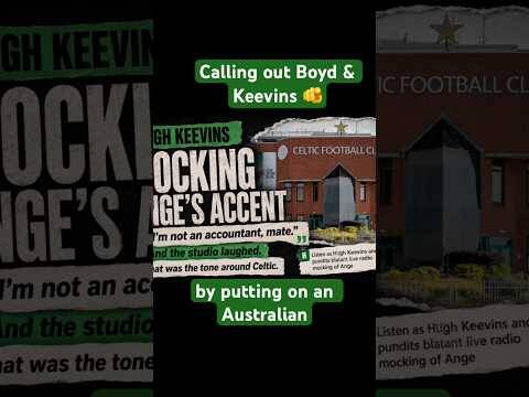 😡When Hugh Keevins MOCKED Celtic hero Ange Postecoglou