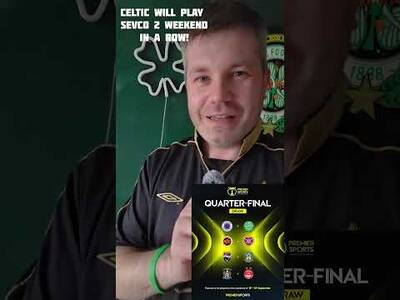 Celtic Go to Ibrox in the Next Round of the Premier Sports Cup! the Weekend Before the League Derby!