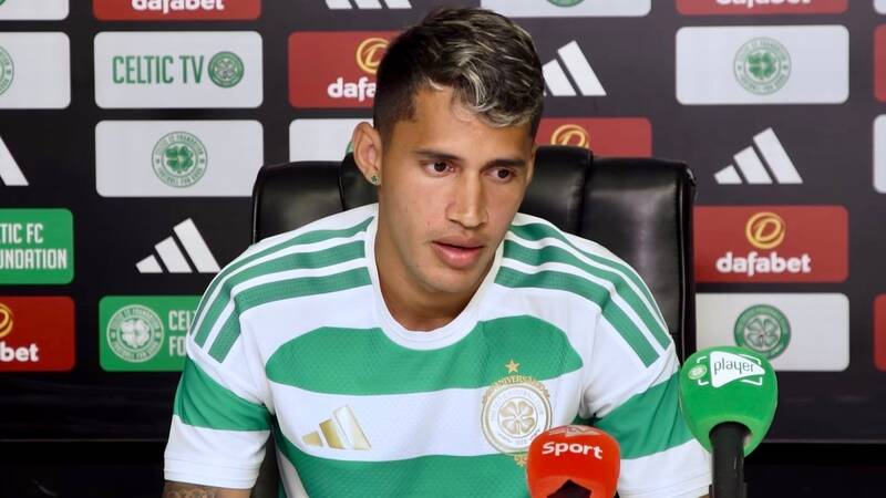 What was written on Camilo Duran’s shirt after his first Celtic goal, as he responds on Instagram