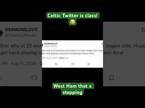 🔥West Ham TORN to shreds by Celtic fans