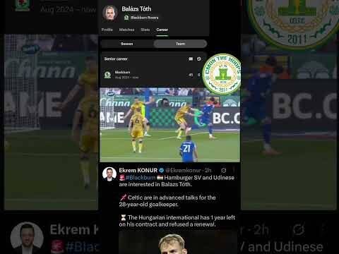 Celtic Are in Advanced Talks with Blackburn Rovers for Keeper Balazs Toth! #Celtic #Blackburnrovers