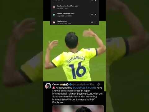 🍀 Celtic Show Concrete Interest in Yukinari Sugawara! 🇯🇵