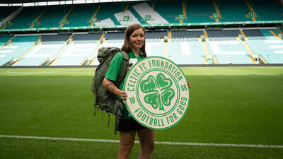 Foundation supporter Ella takes on incredible 1000-mile challenge from Sweden to Celtic Park