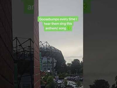 ICONIC VIDEO OF HEARING CELTIC FANS SINGING YOU’LL NEVER WALK ALONE 🍀☘️ #CELTIC #ynwa