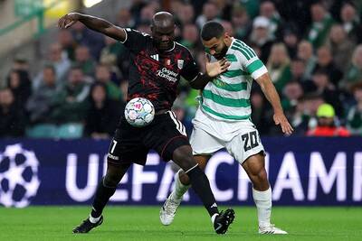 Rangers caught with cheeky stray on Celtic Champions League coverage as Ibrox woes taunted inside Parkhead