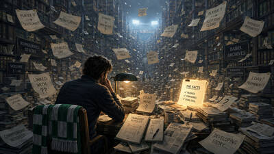 Every day Celtic fans have to enter the Library of Babel. This window is awful.