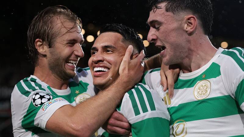 Celtic striker Camilo Duran shows Rangers midfielder Cammy Devlin what it REALLY means to bring ‘attitude’