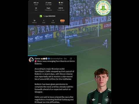 Ermin Mahmic Set to Join Celtic! Will Sigur Also? #Slovanliberec #Erminmahmic