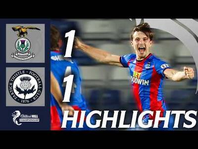 Inverness Caledonian Thistle 1-1 Partick Thistle | HIGHLIGHTS | William Hill Championship