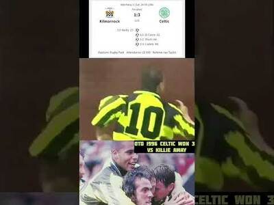 OTD 1996 CELTIC WON 3-1 AWAY TO KILLIE Goals from Di Canio, Thom, Cadete #celticfc