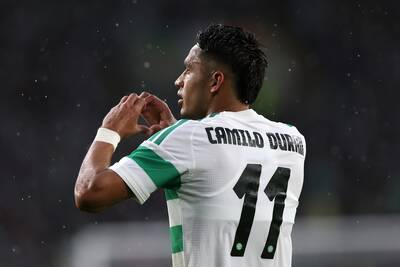 Camilo Duran shows off his new jewellery in training, and Celtic fans will just absolutely love it Camilo Duran shows off his new jewellery in training, and Celtic fans will just absolutely love it
