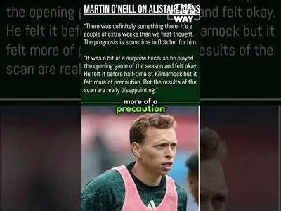 🤕 Alistair Johnston injured until OCTOBER as Martin O’Neill unsure if Everton will return for him
