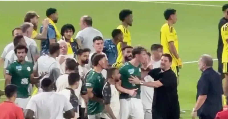Ange Postecoglou and former Celtic star in blazing row as anger erupts over Saudi collapse