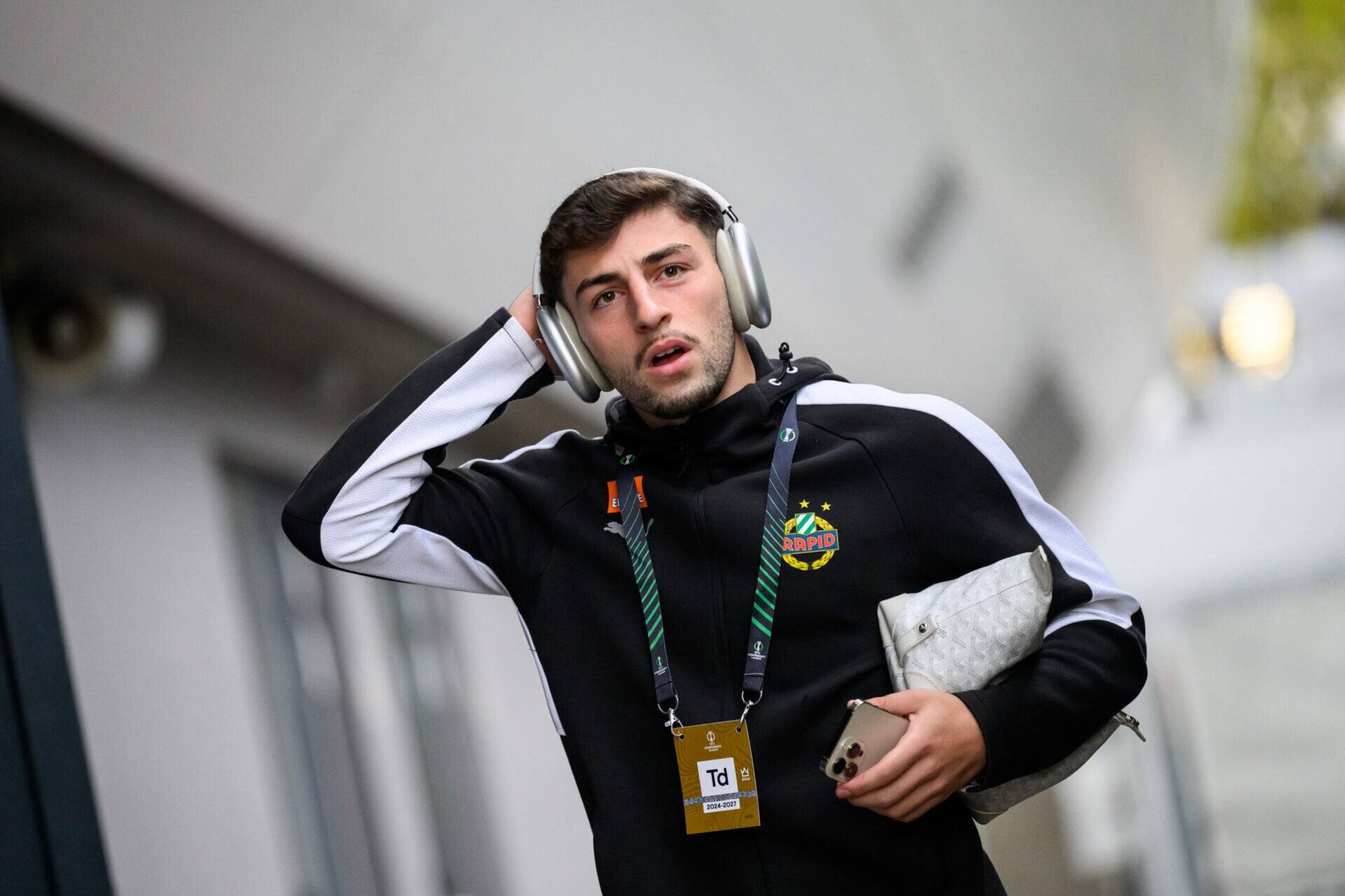 Ex-Celtic winger Marco Tilio’s unusual penalty costs Rapid Vienna vs Hearts