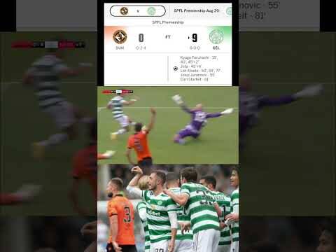Otd 2022 Celtic Beat Dundee Utd 9-0 Away Ange Ball #Celtic #Angeball