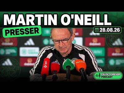Full Martin O’Neill press conference 28/08/2026