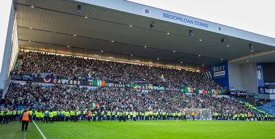 Celtic hit with stadium closure and £100,000 payment after Ibrox pitch invasion