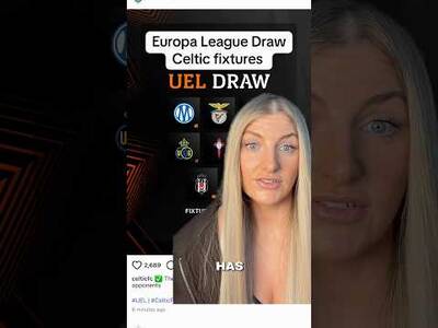 Celtic’s Europa League draw fixtures #celtic #celticfc #celticfans #celticpark #celticeuropaleague