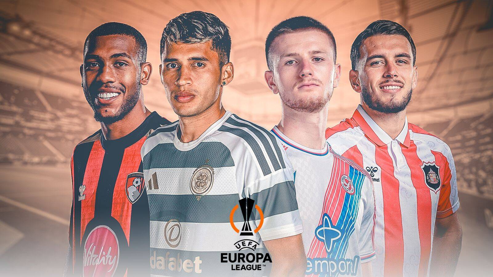 Europa League draw LIVE! Celtic, Bournemouth, Palace, Sunderland involved