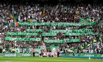 Green Brigade Unveil Powerful Celtic Banner