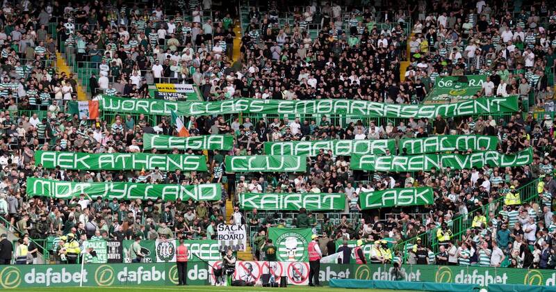 North Curve Celtic brand club ‘world class embarrassment’ with banner jibe
