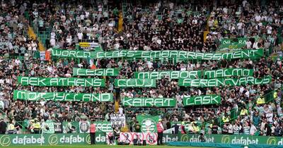 North Curve Celtic brand club ‘world class embarrassment’ with banner jibe