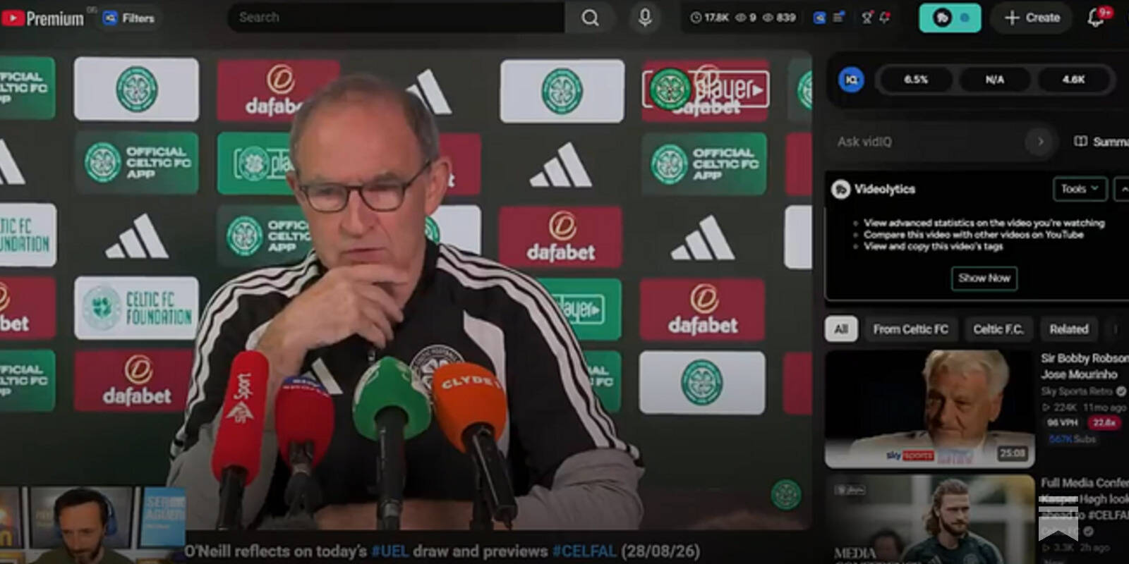 Martin O’Neill Says The Quiet Bit Out Loud On Celtic’s Transfer Budget