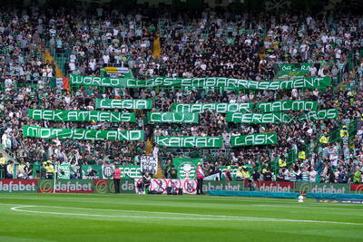 ‘Legia, Maribor, Malmo…’ – Green Brigade banner highlights Celtic’s repeated European failures