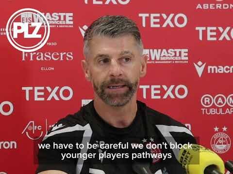Stephen Robinson speaks on Aberdeen deadline day